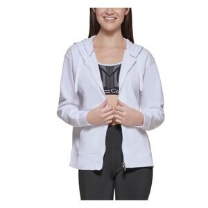 Calvin‎ Klein Performance Women's Zip Hoodie - White - Size L